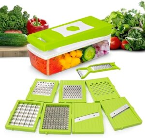 Solimo 15-in-1 Stainless Steel Multipurpose Vegetable and Fruit Chopper