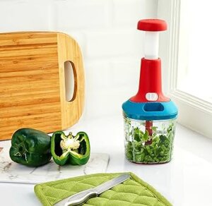 Solimo Multipurpose Manual Hand-Press Vegetable Chopper